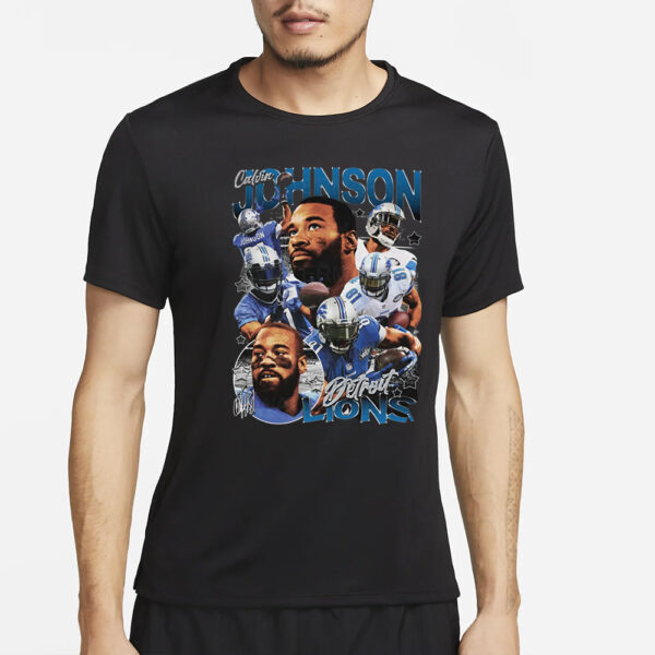 Calvin Johnson T-Shirt Detroit Lions Football2