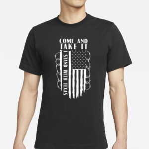 Come And Take It Patriotic Conservative Razor Wire Border T-Shirts