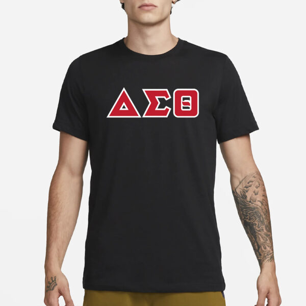 Delta Sigma Theta 3 Greek Letter T-Shirt3