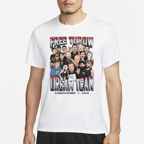 Free Throw Dream Team 41 Consecutive Makes T-Shirt1