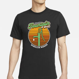 Harebraineddesign Chicago's Fountain Of Youth Schiller Woods T-Shirt