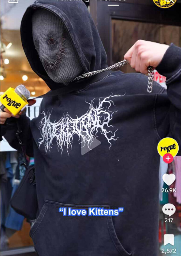 I Love Kittens Metal Hoodie