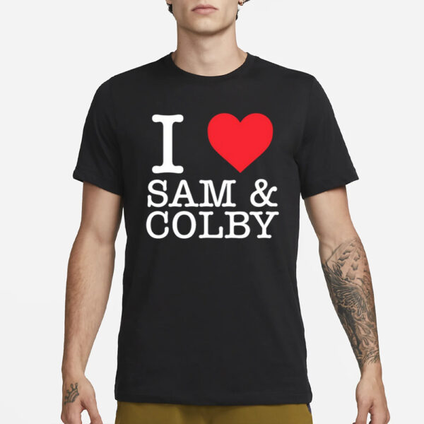 I Love Sam & Colby T-Shirt3