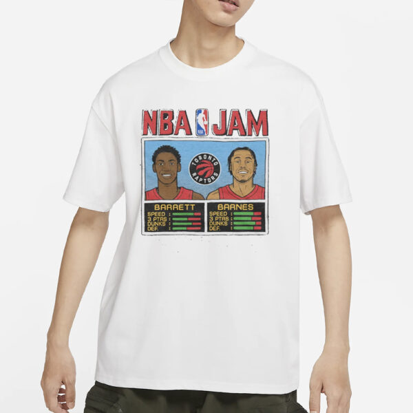 NBA Jam Raptors Barrett and Barnes T-Shirt