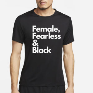 Sheryl Swoopes Female Fearless Black T-Shirt4