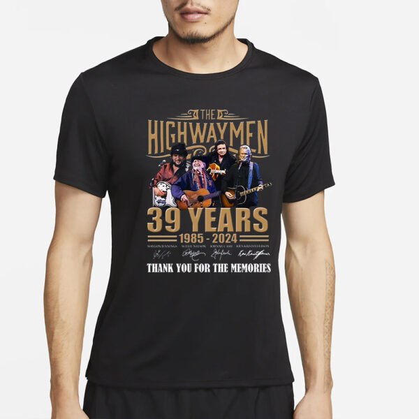 The Highwaymen 39 Years 1985 – 2024 Thank You For The Memories T Shirt4