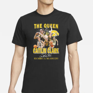 The Queen Caitlin Clark NCAA’s Women’s All-Time Leading Scorer Shirts