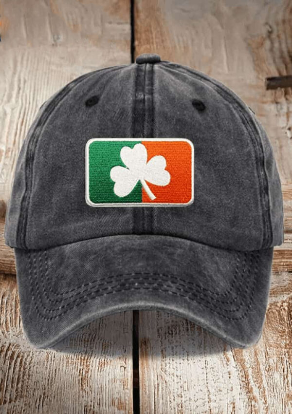 Unisex Distressed Washed Cotton St. Patrick’s Day Printed Hat1