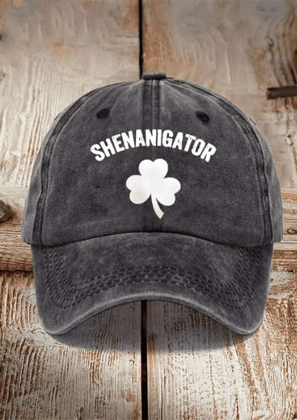 Unisex Funny St. Patrick’s Day Shenanigator Shamrock Hat