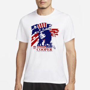 Vote For Alice Cooper 24 For President T-Shirt3