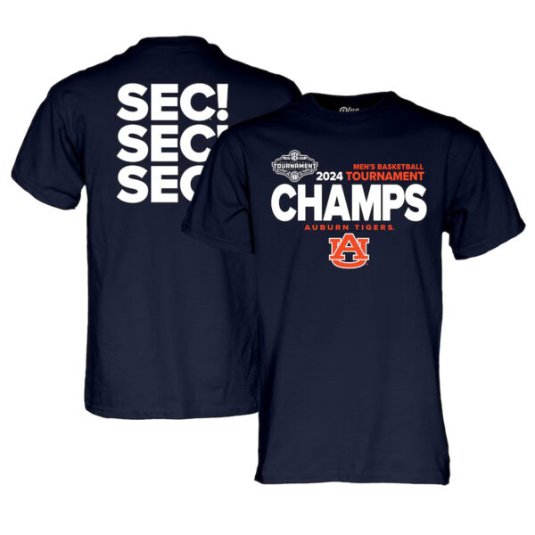 2024 Auburn Basketball Sec Champs Men’s Basketball T-Shirt