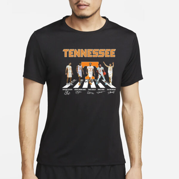2024 Tennessee Team Abbey Road Signatures T-Shirt2