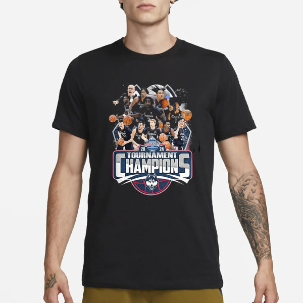 Big East 2024 Tournament Champions Uconn Huskies T-Shirt1