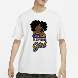 Black Girl Baltimore Ravens T-Shirt