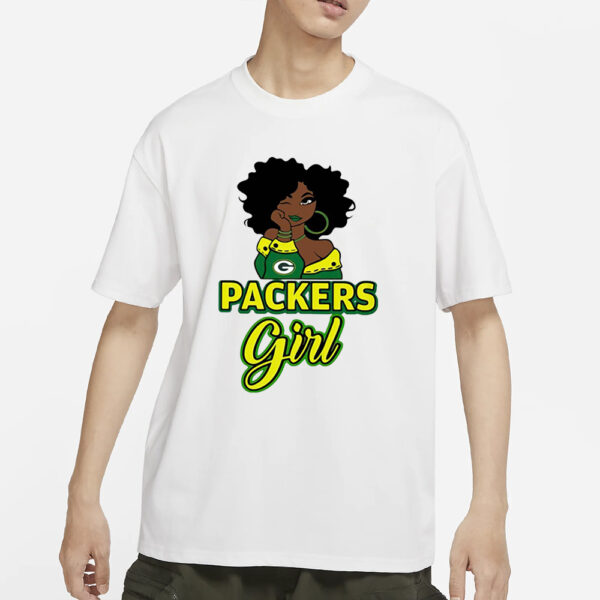 Black Girl Green Bay Packer T-Shirt