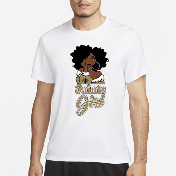 Black Girl Oklahoma Saints T-Shirt3