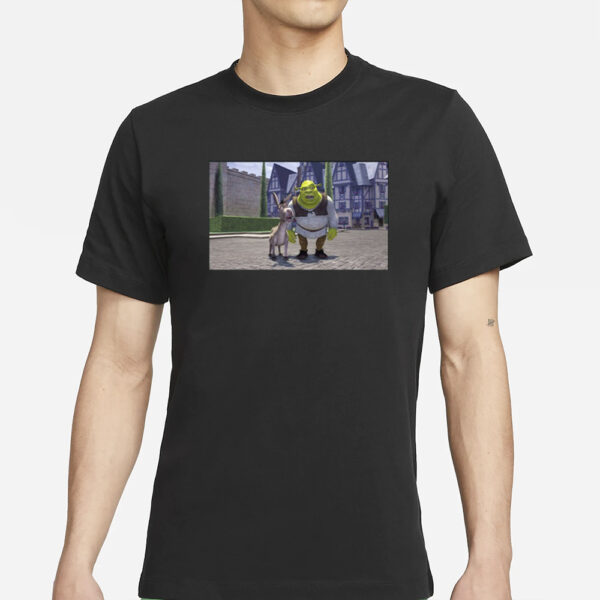 Doro44twitch Wearing Shrek And Donkey In Sherk's House T-Shirt