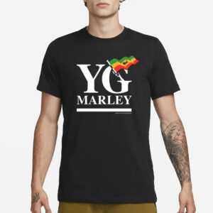 Emancipate Yourself Yg Marley Flag Logo Praise Jah In The Moonlight T-Shirt3