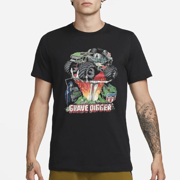 Grave Digger Monster Truck T-Shirt3