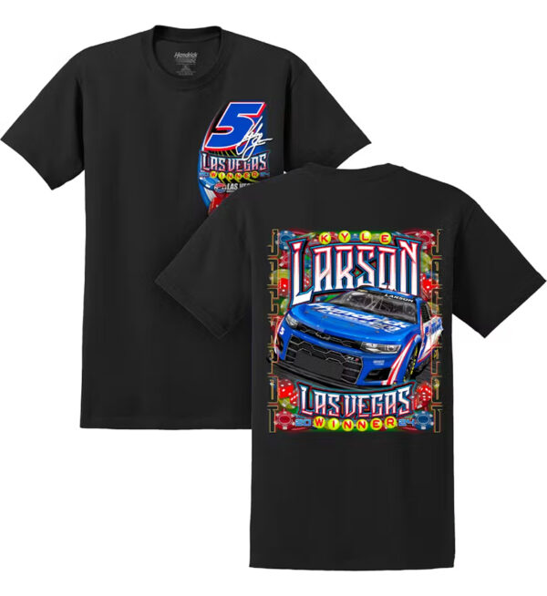 Hendrick Motorsports Kyle Larson #5 2024 Las Vegas Spring RACE WIN T-Shirt