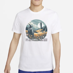 It’s All Downhill From Here Wizard T-Shirt2