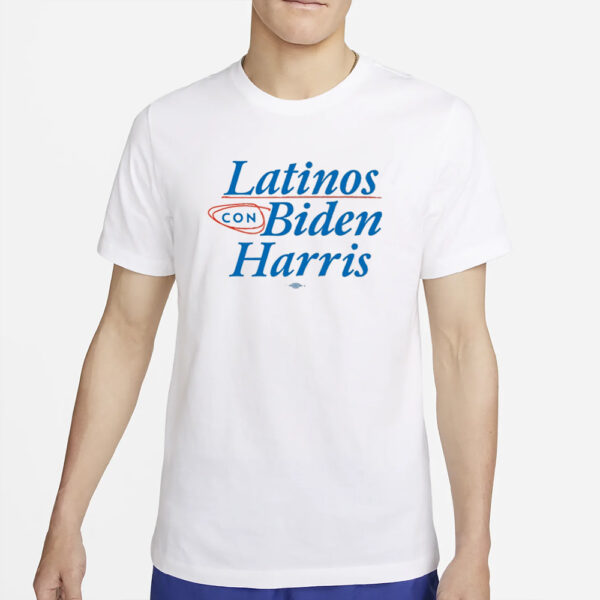 Joebiden Store Latinos Con Biden Harris T-Shirt2