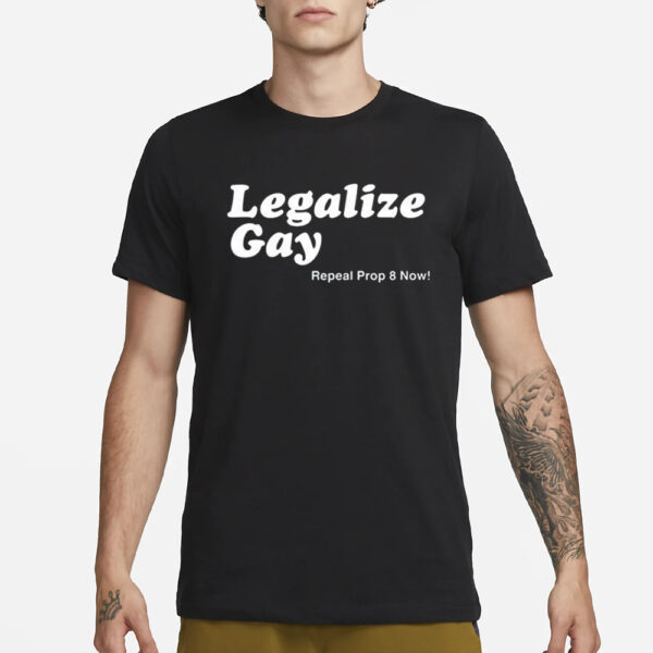 Legalize Gay Repeal Prop 8 Now T-Shirt3