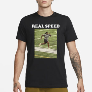 Michael Huff Wearing T'vondre Sweat Real Speed T-Shirt3