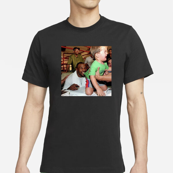 Mike Tyson Biting Kids T-Shirt