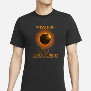 Missouri Path Of Totality Solar Eclipse April 8th 2024 T-Shirts