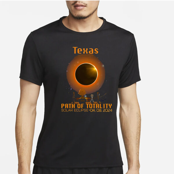 Texas Path Of Totality Solar Eclipse April 8st 2024 T-Shirt2