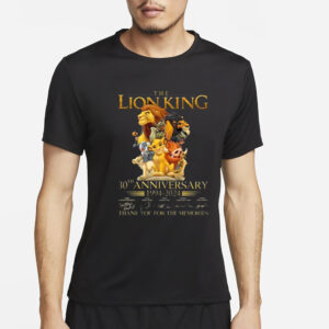 The Lion King 30th Anniversary 1994-2024 Thank You For The Memories T-Shirt2