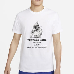 Toriyama Akira 1955-2024 Thank You For The Memories T-Shirt4