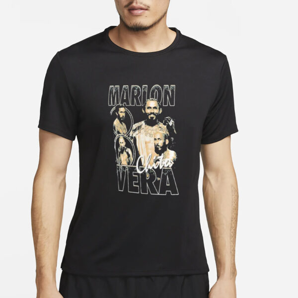 UFC Black Marlon Vera Quasar Graphic T-Shirt4