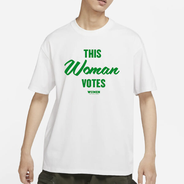 WOMEN FOR BIDEN HARRIS THIS WOMAN VOTES T-SHIRT