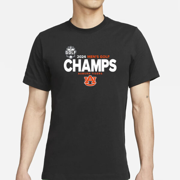 Auburn Tigers 2024 Sec Men’s Golf Tournament Champions Locker Room T-Shirts