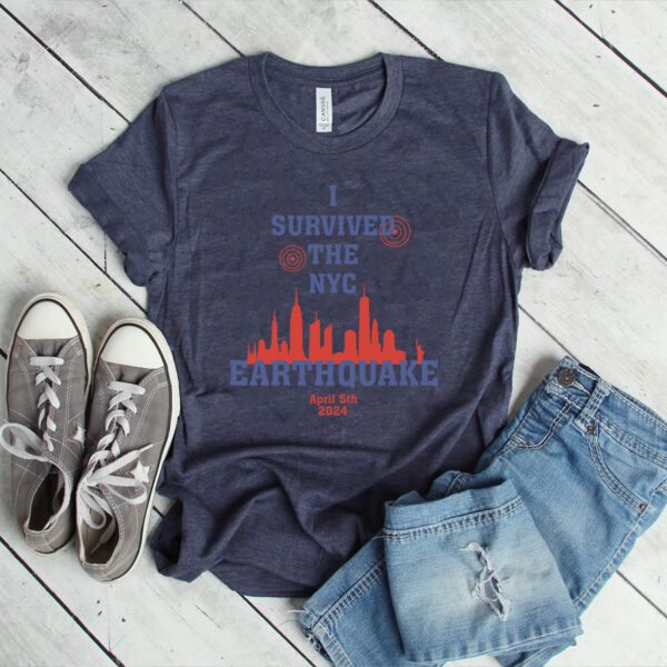 I Survived The Nyc Earthquake April 5Th 2024 Baby Onesie T-Shirt7