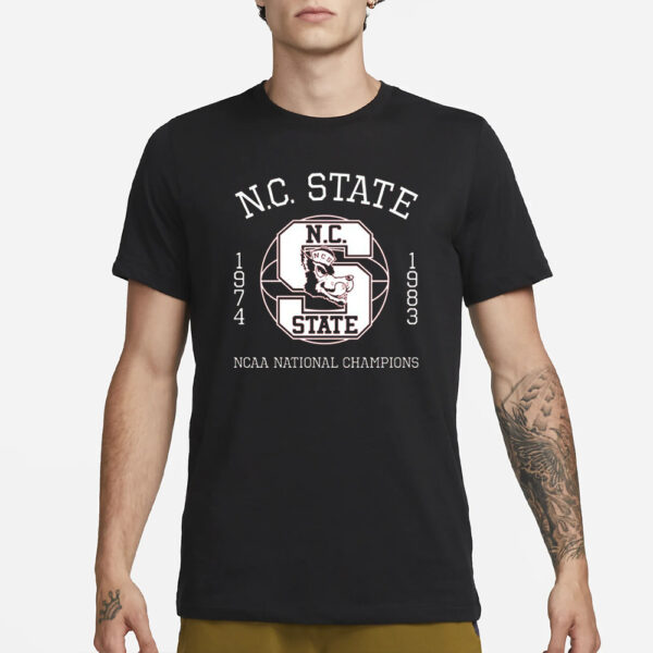 Nc State ’74 ’83 National Champs T-Shirt1