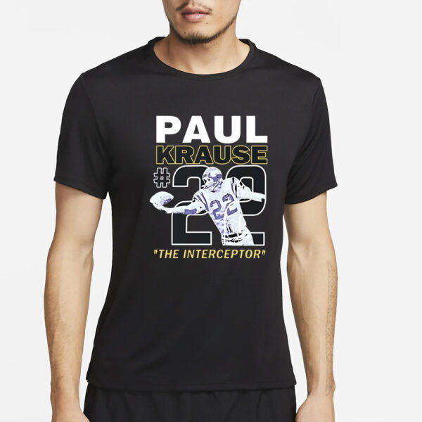 Paul Krause The Interceptor #22 T-Shirt2