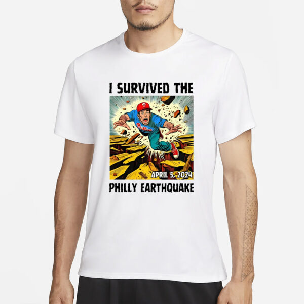 Phillygoat I Survived The Philly Earthquake T-Shirt1