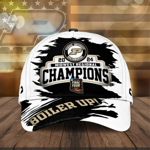 Purdue Boiler Up 2024 Final Four Midwest Regional Champions Hat2