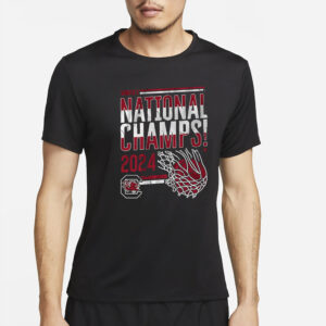 SOUTH CAROLINA WOMEN'S BASKETBALL 2024 NATIONAL CHAMPIONS SWISH T-SHIRT2