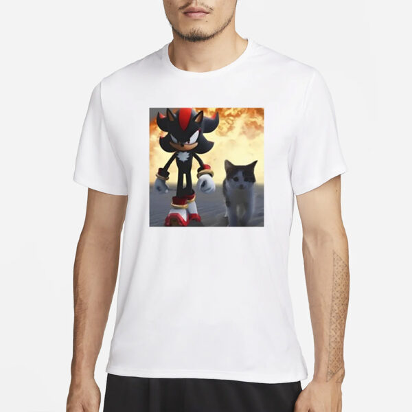 Shadow The Hedgehog And Cat T-Shirt1