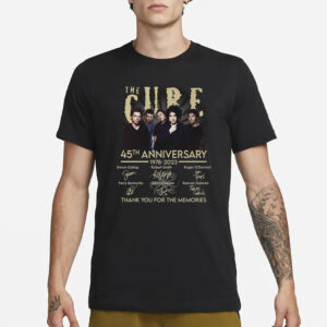 The Cure 46th Anniversary 1978-2024 Thank You For The Memories T-Shirt1