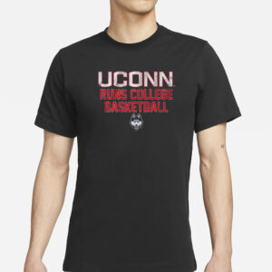 UCONN RUNS COLLEGE BASKETBALL T-SHIRT