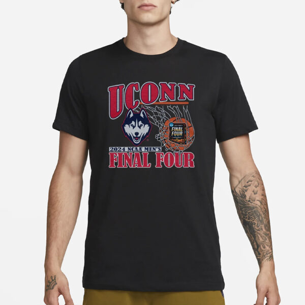 UConn 2024 Men’s Basketball Final Four T-Shirt3