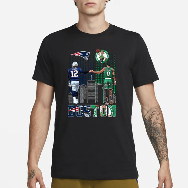 Boston Sports Teams Tom Brady And Jayson Tatum T-Shirt3