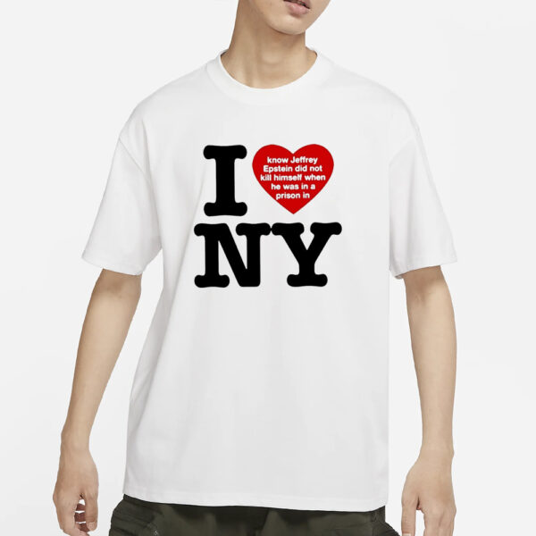 I Love Ny I Know Jeffrey Epstein Did Not Kill Himself When He Was In A Prison In Ny T-Shirts