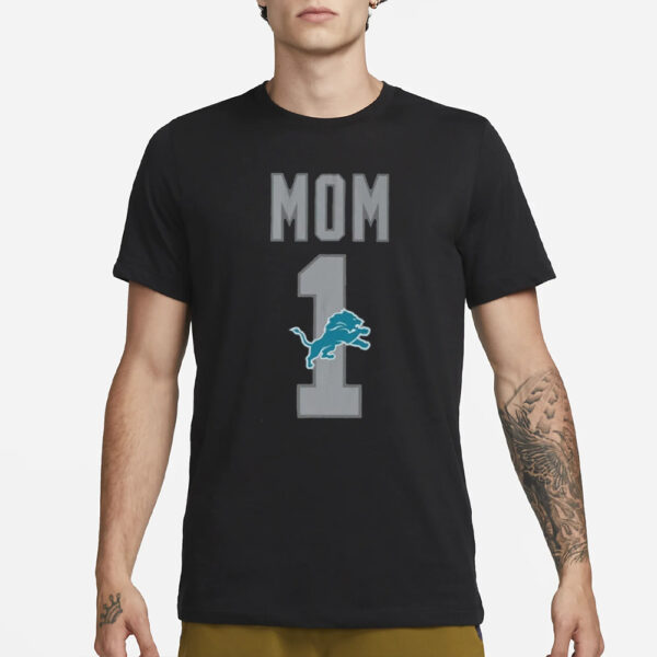 Lions Number 1 Mom T-Shirt Mother’s Day 20241