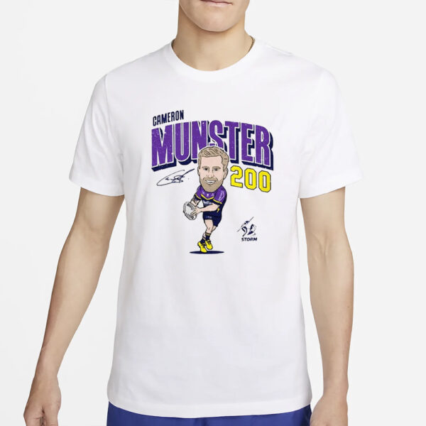 Melbourne Storm Cameron Munster 200 T-Shirt4